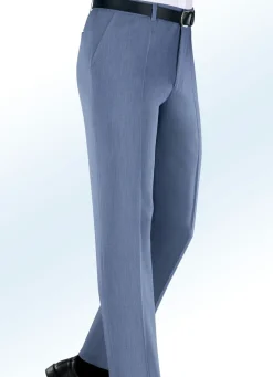 KLAUS MODELLE MADE IN GERMANY "Klaus Modelle"-Hose mit Dehnbundeinsätzen in 2 Farben RAUCHBLAU MELIERT
