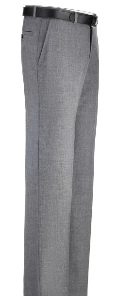 Hot KLAUS MODELLE MADE IN GERMANY "Klaus Modelle"-Hose mit Gürtel in 3 Farben MITTELGRAU MELIERT