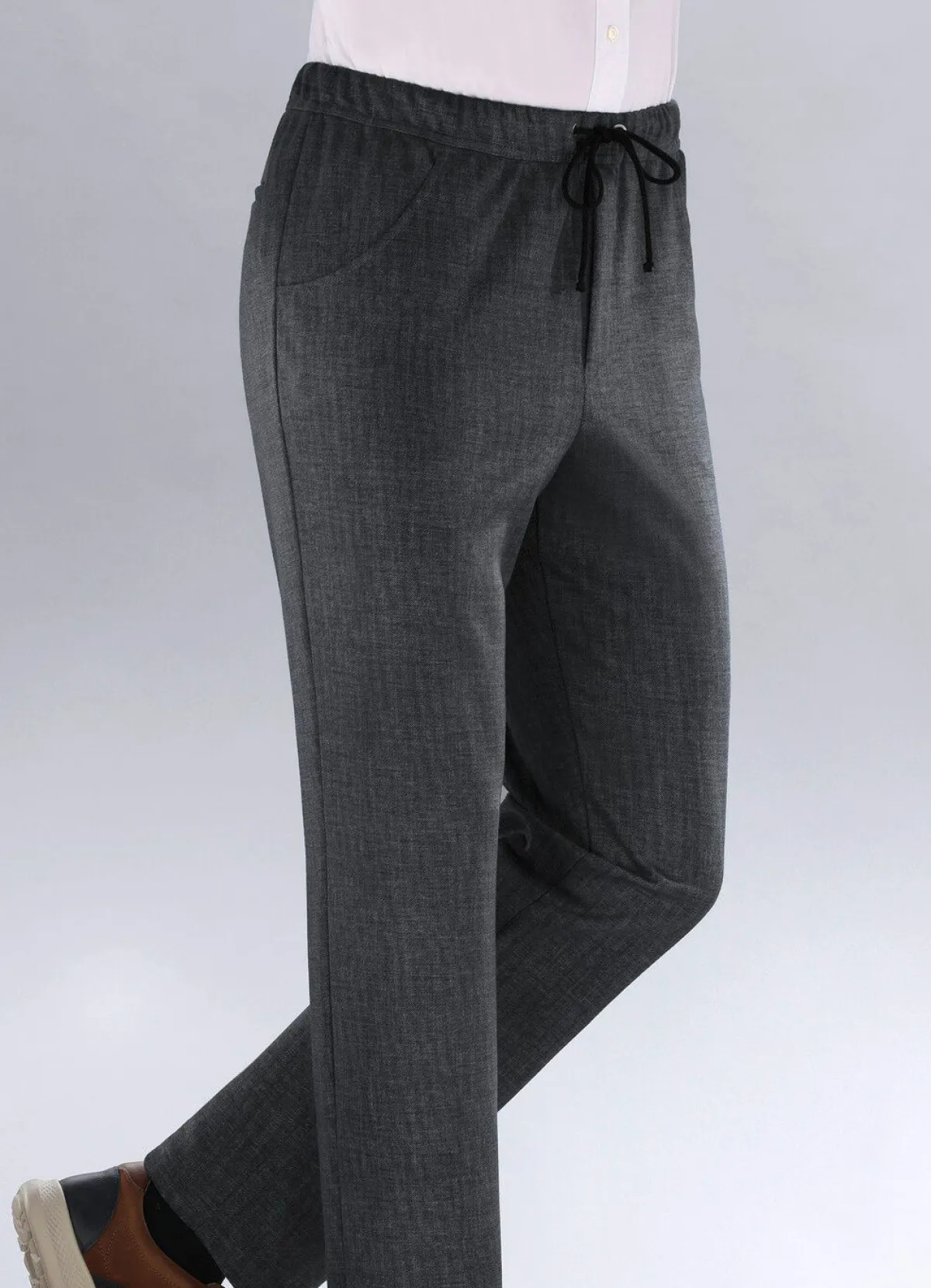 Clearance KLAUS MODELLE MADE IN GERMANY "Klaus Modelle"-Schlupfhose in 4 Farben ANTHRAZIT MELIERT