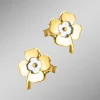 Discount BADER Kleeblatt-Ohrstecker in Bicolor