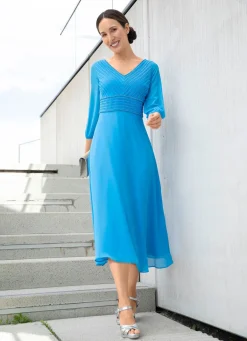 Online BADER Kleid mit feinen Zierkugeln TÜRKIS