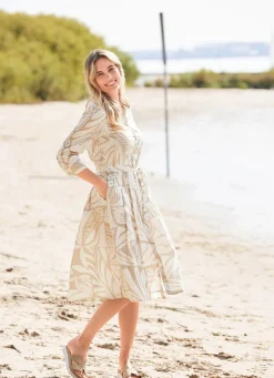 Best Tizia Kleid mit Hemdkragen ECRU-BEIGE