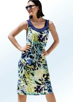 Clearance BADER Kleid mit Raffungen, ärmellos MARINE-KIWI