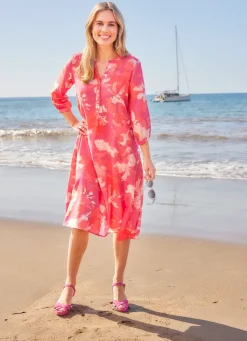 Sale laurakent Kleid von PINK-LACHS-ECRU-BUNT