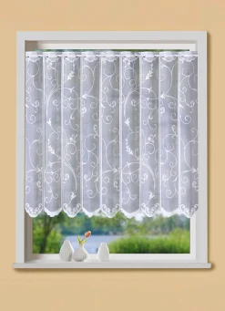 BADER Kleinfenster-Store in Jacquard-Qualität WEISS