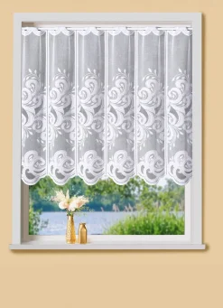 New BADER Kleinfenster-Store mit Stangendurchzug WEISS