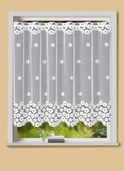 Hot BADER Kleinfenster-Store mit Stangendurchzug WEISS