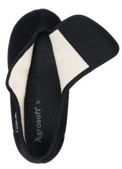 Outlet AEROSOFT Klett-Halbschuh für Damen und Herren SCHWARZ