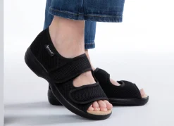 Sale BADER Klett-Sandale für Damen und Herren SCHWARZ