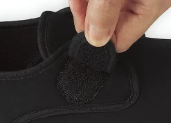 Best BADER Klettslipper aus Stretchmaterial SCHWARZ