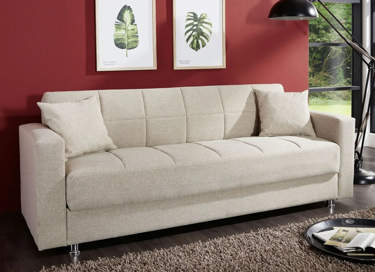 Discount BADER Klick-Klack-Sofa mit Dekokissen BEIGE