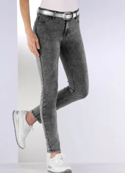 Outlet BADER Knöchellange, figurformende Jeans GRAFIT