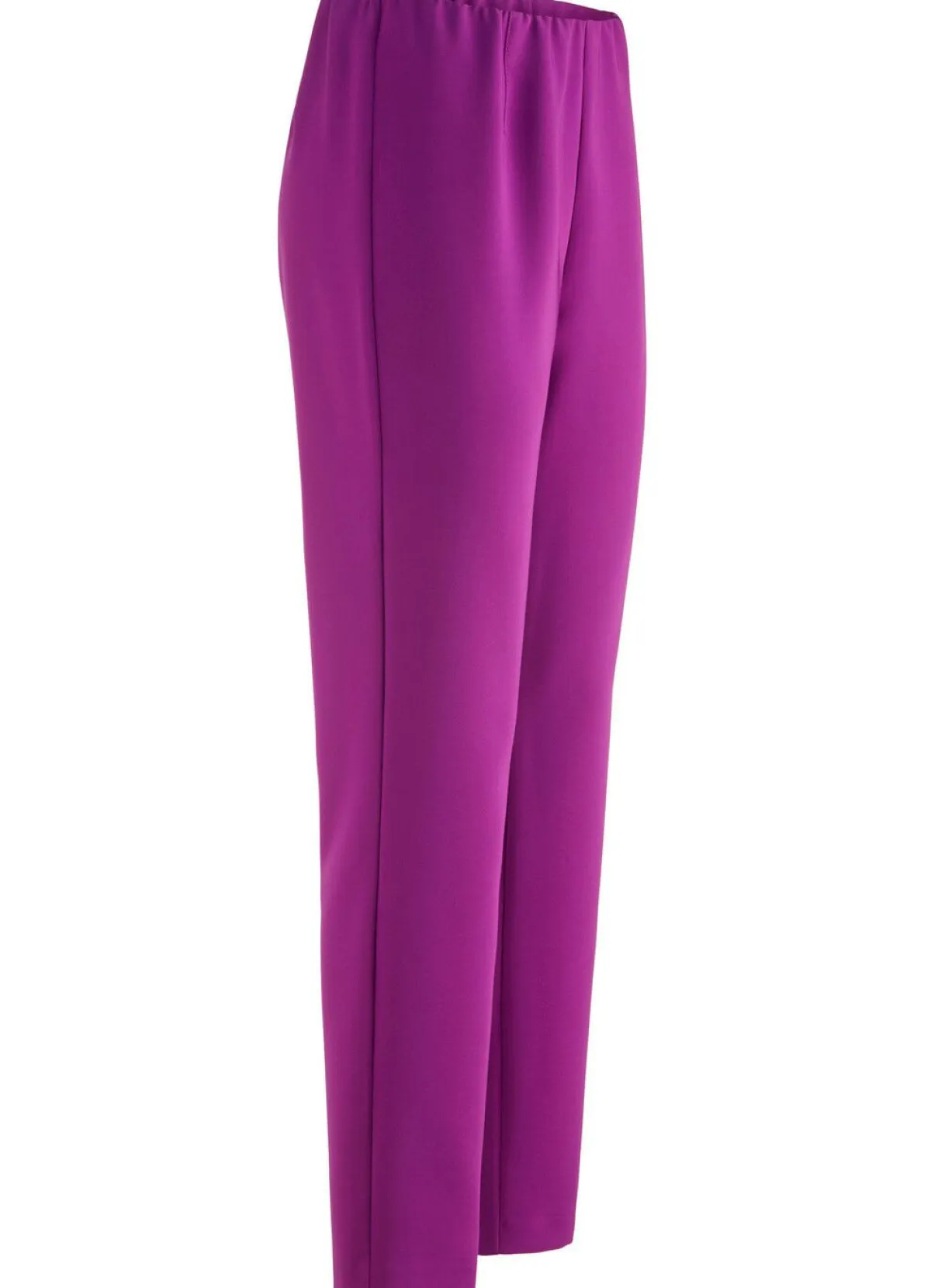 New KLAUS MODELLE MADE IN GERMANY Knöchellange Hose mit angeschnittenem Bund FUCHSIA