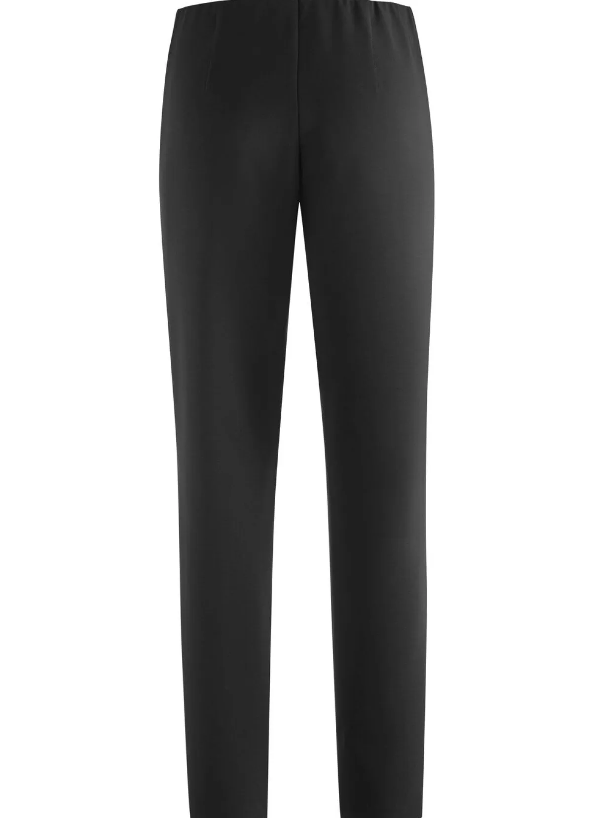 KLAUS MODELLE MADE IN GERMANY Knöchellange Hose mit angeschnittenem Bund SCHWARZ