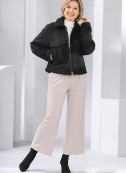 Discount ASCARI Knöchellange Hose mit weitem Bein BEIGE