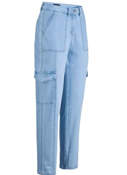 Best BADER Knöchellange Cargojeans HELLBLAU