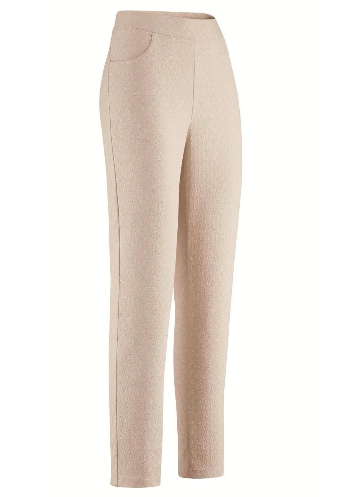 Sale KLAUS MODELLE MADE IN GERMANY Knöchellange Hose in bequemer Schlupfform BEIGE