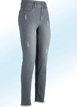 Outlet BADER Knöchellange Jeans in 5-Pocket-Form ANTHRAZIT