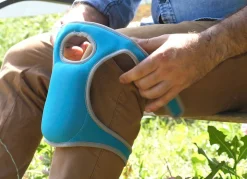 Sale BADER Knieschoner mit Memory-Schaum BLAU-GRAU