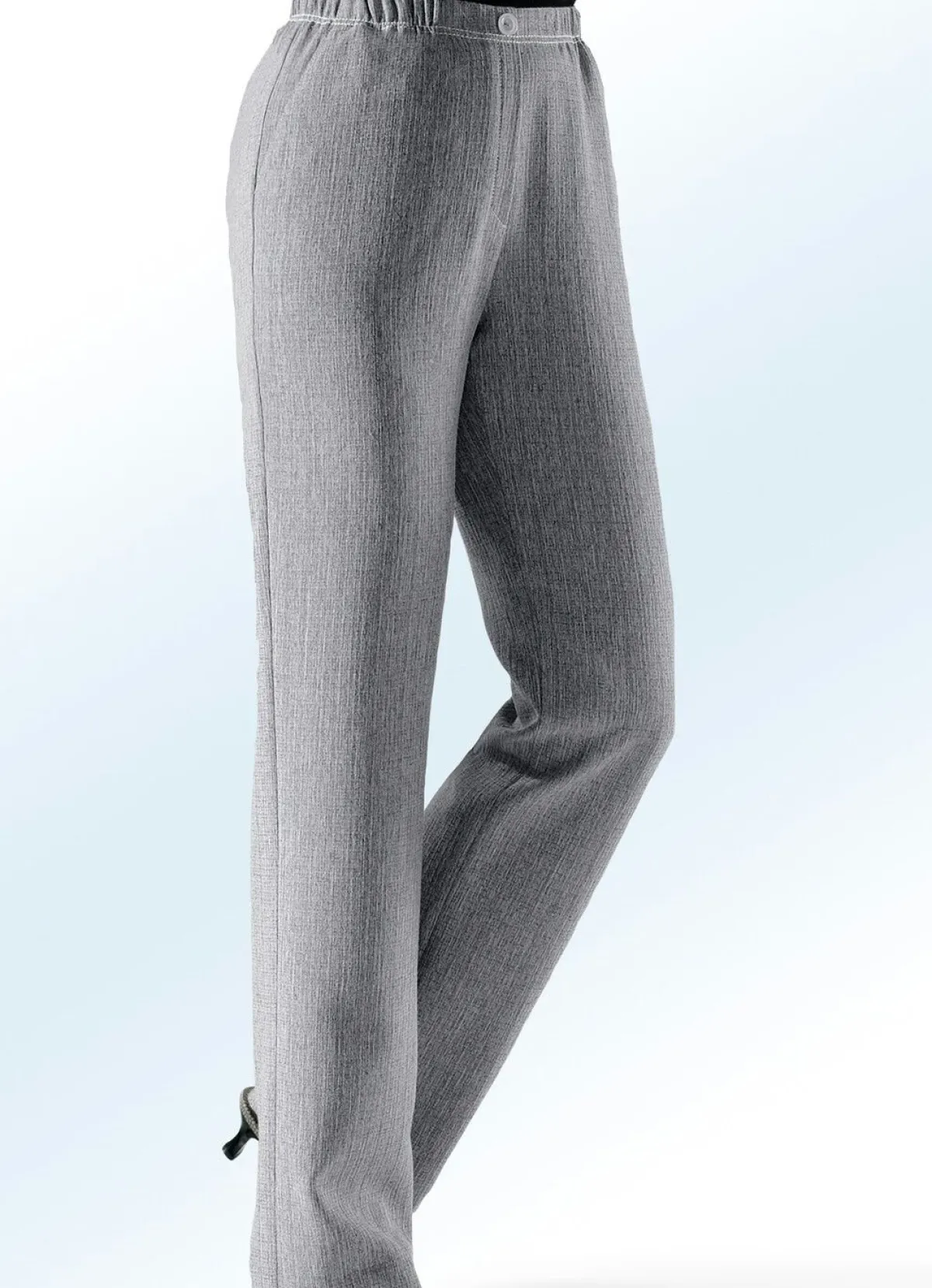 Clearance BADER Knitterfreie Hose in Schlupfform HELLGRAU MEL.