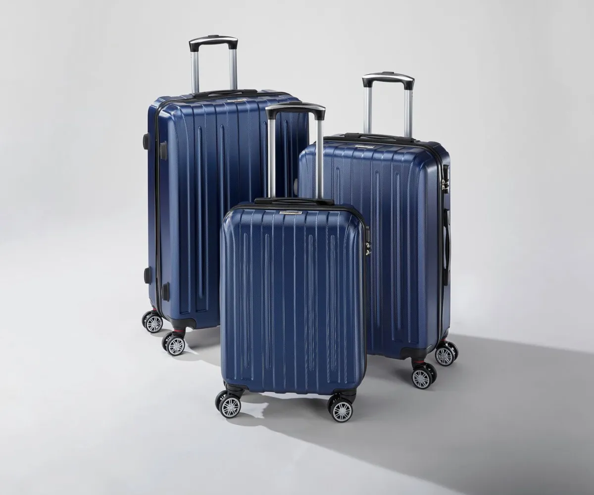 Discount BADER Koffer-Set 3teilig BLAU