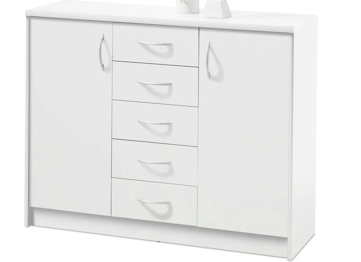 Outlet BADER Kombifreundliche Kommoden-Serie WEISS