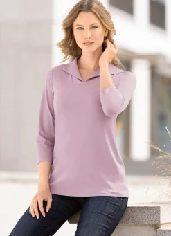 Hot KLAUS MODELLE MADE IN GERMANY Kombifreundliches Poloshirt ROSENHOLZ