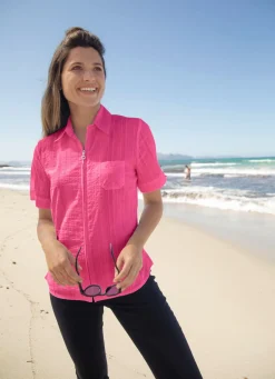 New BADER Kombistarke Blusenjacke PINK
