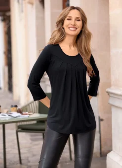 Clearance BADER Kombistarke Shirt-Tunika SCHWARZ