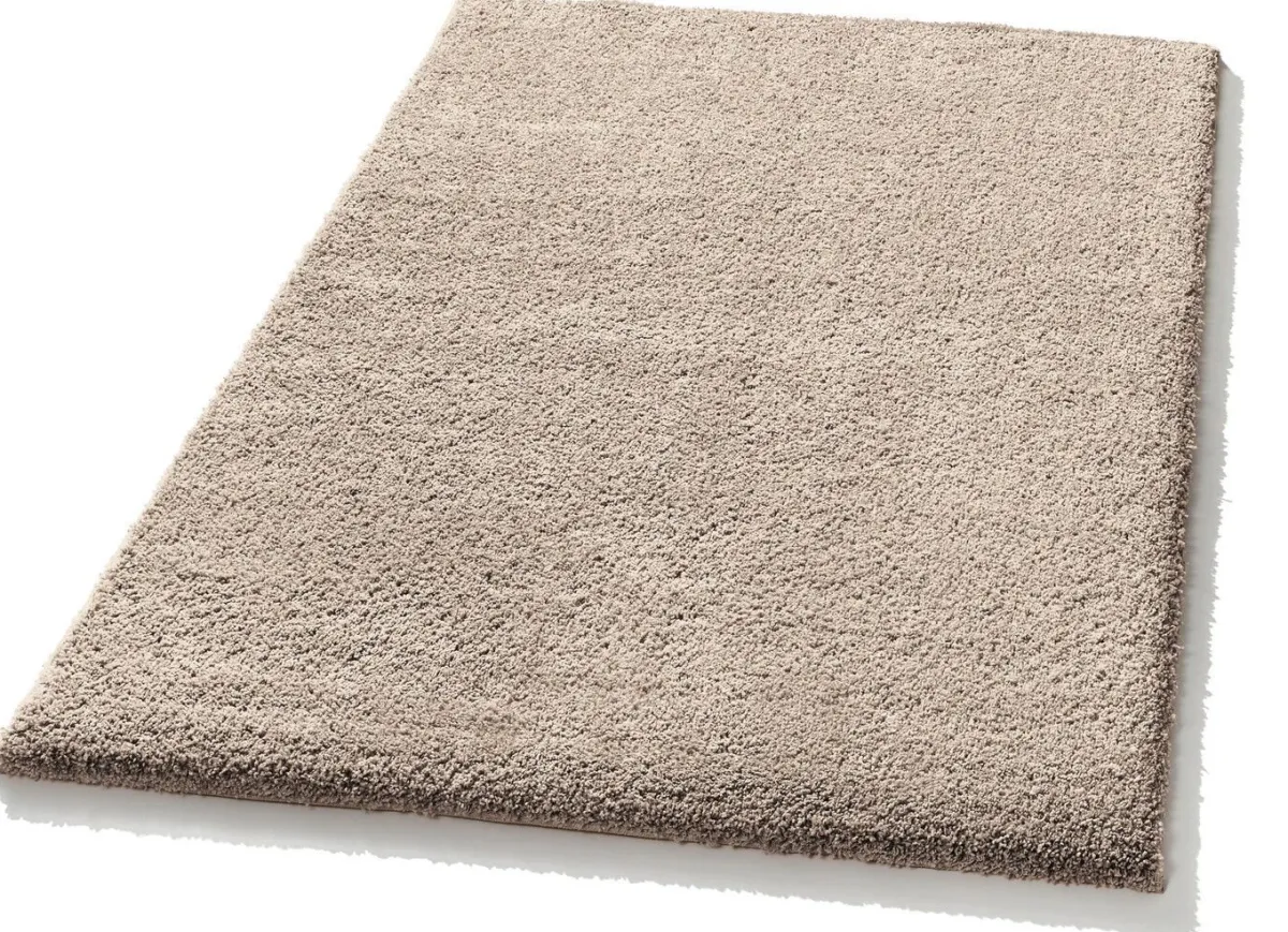 Clearance BADER Kombistarke Brücken, Galerien und Teppiche aus dichtgewebtem Shaggy-Flor TAUPE