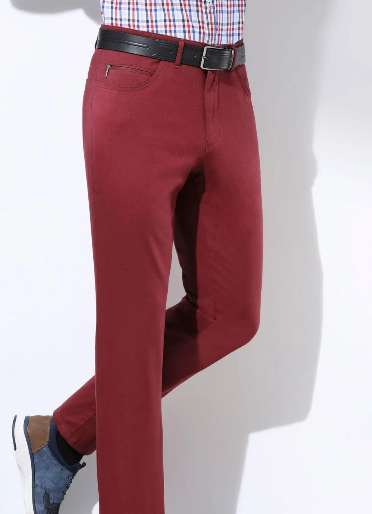 Discount FRANCESCO BOTTI Komfortable ""-Hose in 3 Farben DUNKELROT