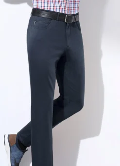 Best FRANCESCO BOTTI Komfortable ""-Hose in 3 Farben MARINE