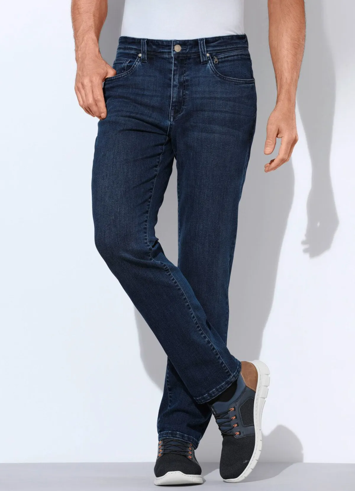 BADER Komfortable Superstretch-Jeans in 3 Farben DUNKELJEANS