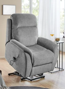 Clearance BADER Komfortabler Massagesessel mit Aufstehhilfe grau