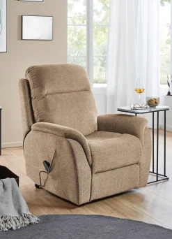 Online BADER Komfortabler Massagesessel mit Aufstehhilfe beige