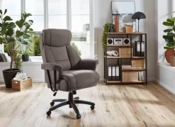 Outlet BADER Komfortabler XXL-Chefsessel DUNKELBRAUN