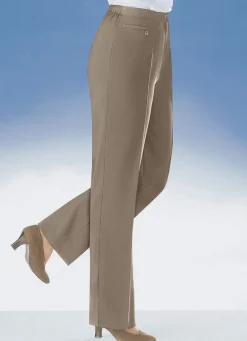 Clearance KLAUS MODELLE MADE IN GERMANY Komforthose mit 4 cm weiterem Bundumfang CAMEL