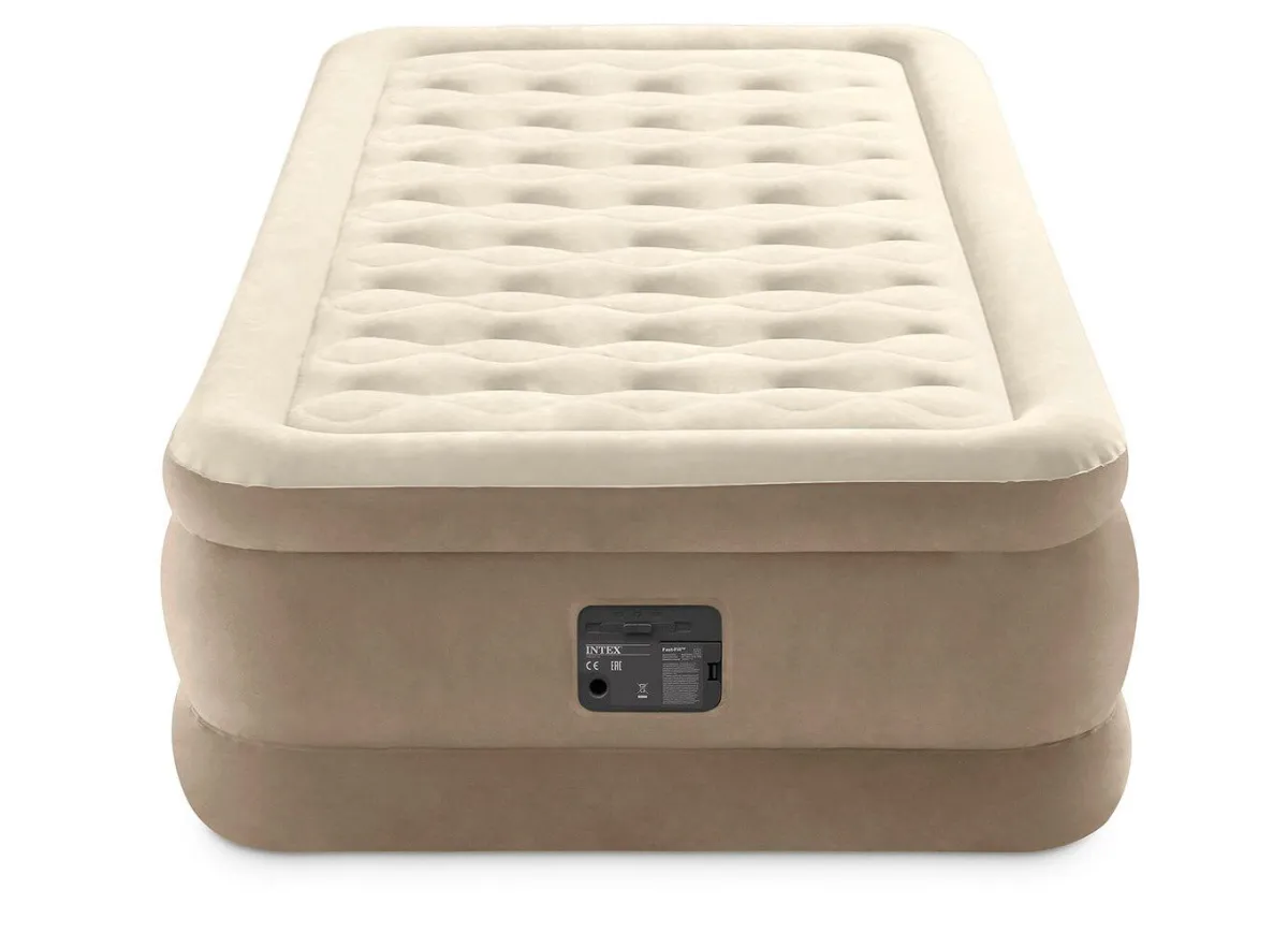 BADER Komfort-Luftbett mit Tragetasche zum Aufbewahren BEIGE