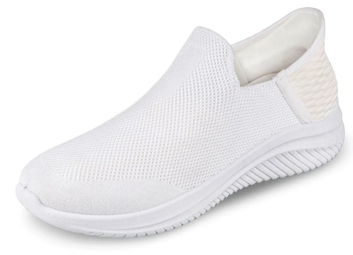 Outlet BADER Komfort-Sliding Stretch Sneaker Memory Foam WEISS