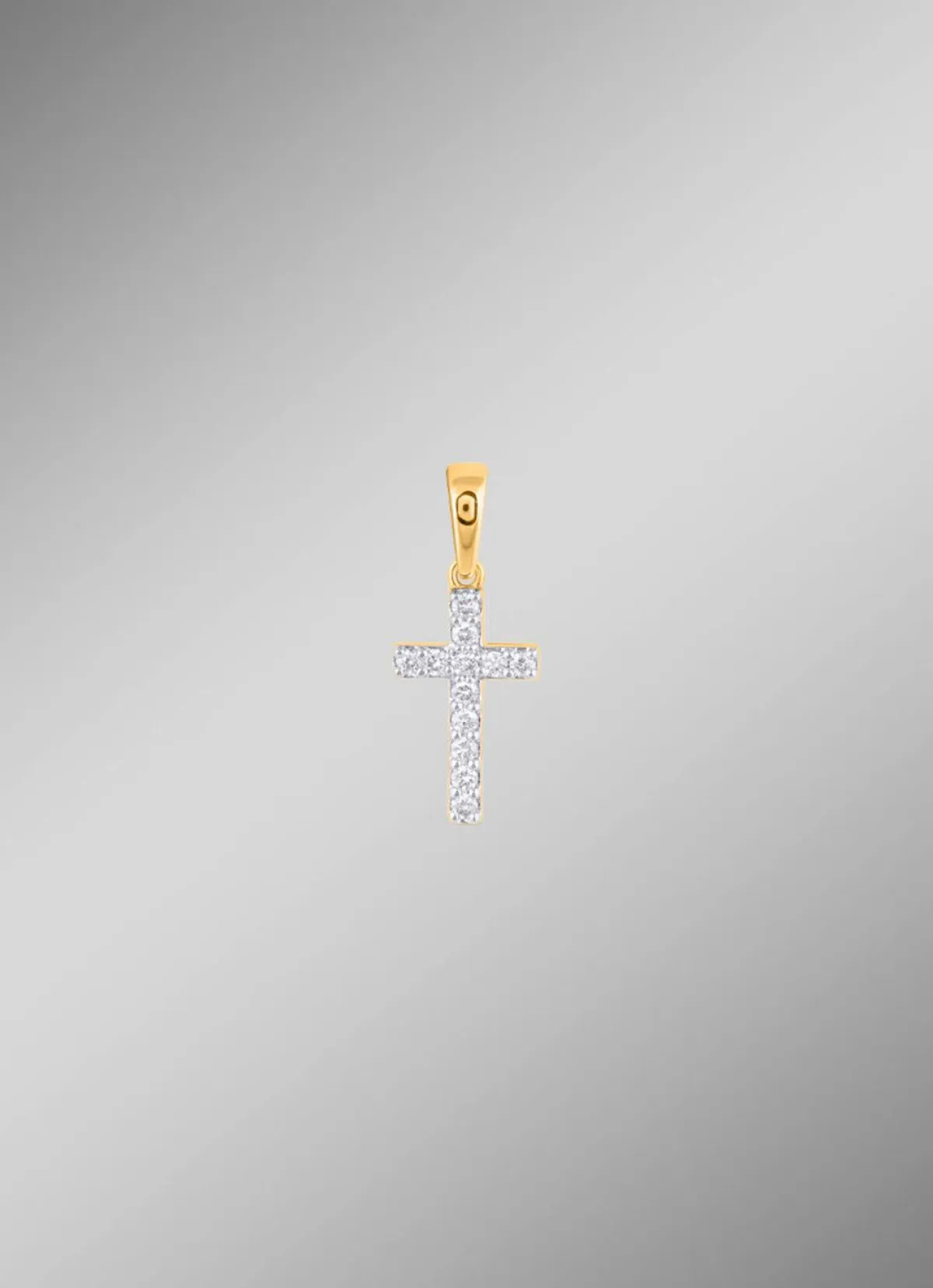 BADER Kreuz-Anhänger mit 12 Diamanten