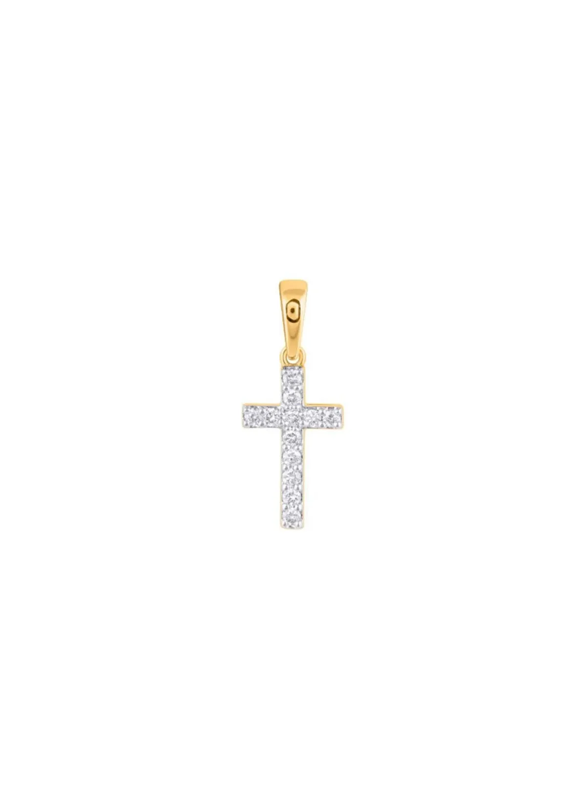 BADER Kreuz-Anhänger mit 12 Diamanten