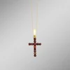 New BADER Kreuz-Anhänger mit Granat