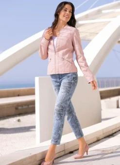 Clearance laurakent Kurzjacke mit kleinem Stehkragen ROSÉ