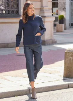 Hot B/ANCA Kurzjacke mit Stehkragen MARINE
