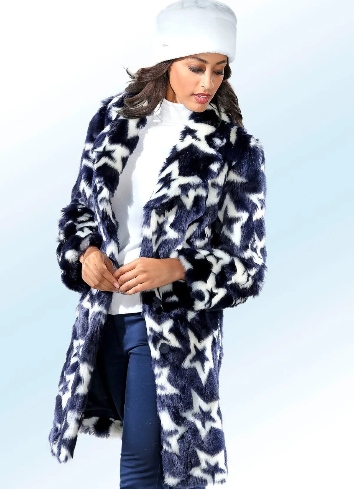 Sale BADER Kurzmantel navy-ecru