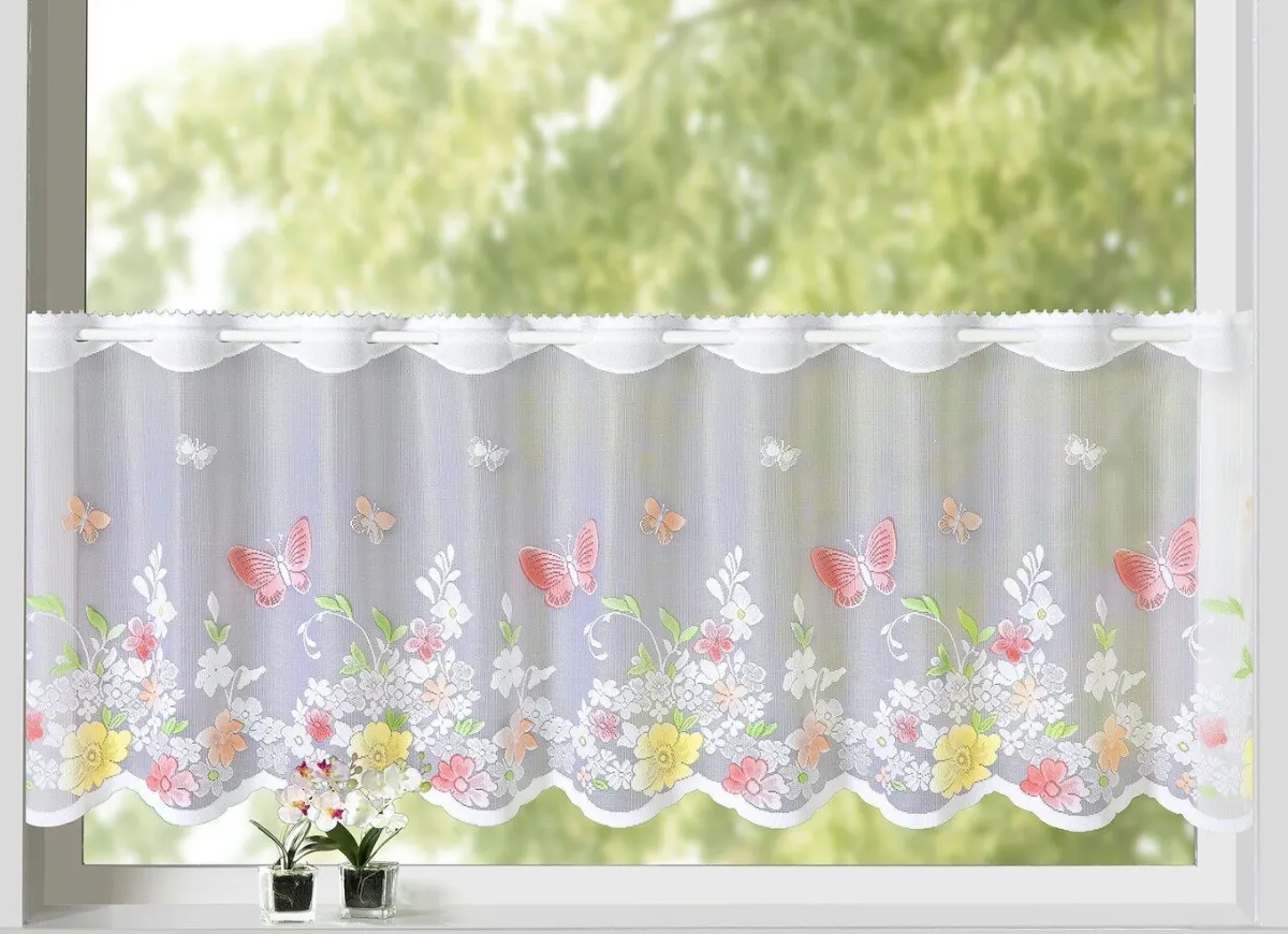 Online BADER Kurzstore aus handkoloriertem Jacquard WEISS-BUNT