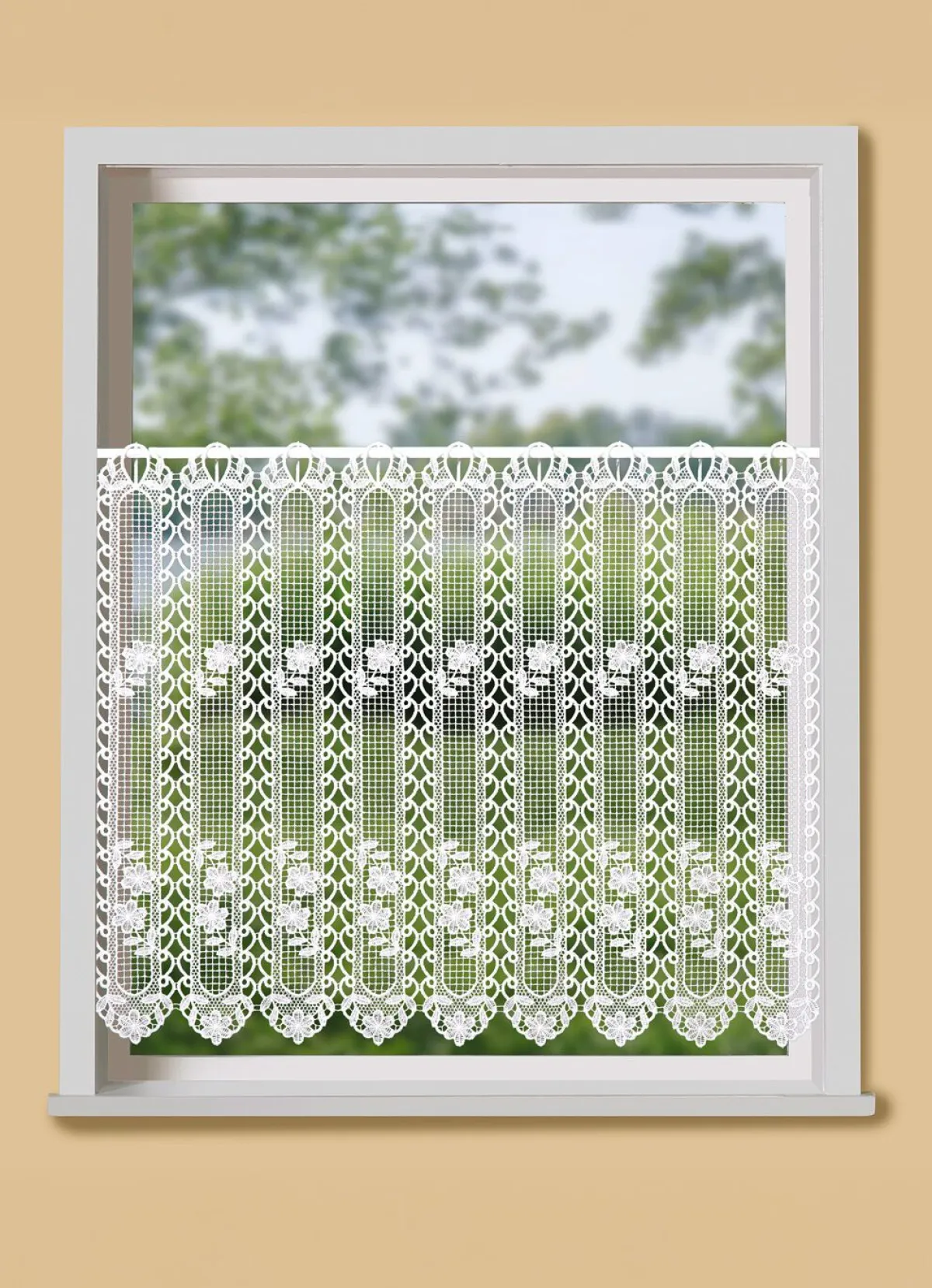 Sale BADER Kurzstore in Macramé-Qualität WEISS