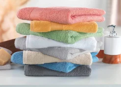 Online BADER Kuschelige Frottier-Serie mit Bordüre BLAU
