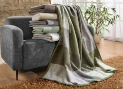 New BADER Kuschelig-weiche Schlafdecke Cotton Home ECRU