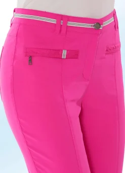 Online BADER 7/8-lange Hose mit kontrastfarbenem Zierband PINK